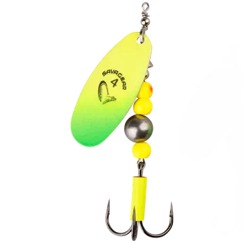 Umělá nástraha Rotační Třpytka Savage Gear Caviar Spinner Vel.3 9,5g Chartreuse (1ks)