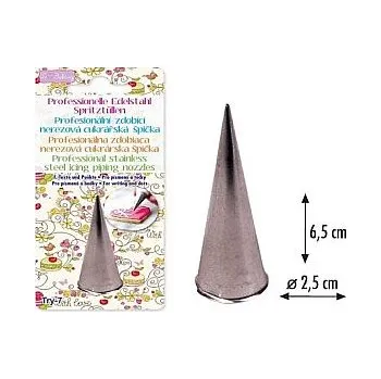 špička d25x50mm BOD, TEXT TRY-7, zdobící, NR