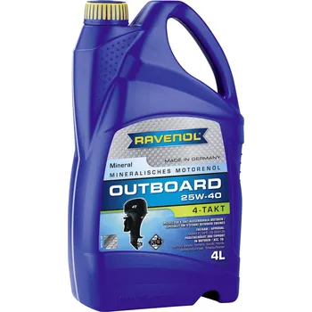 Auto-moto RAVENOL OUTBOARDOEL 4T 25W-40 4L (Minerální lodní motorový olej pro 4-taktní benzínové závěsné motory)