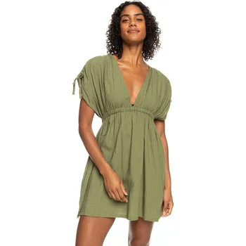 Dámské šaty šaty Roxy Local Friends - GNG0/Loden Green M/L