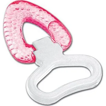 Farlin Kousátko chladivé s rukojetí šipka Růžové