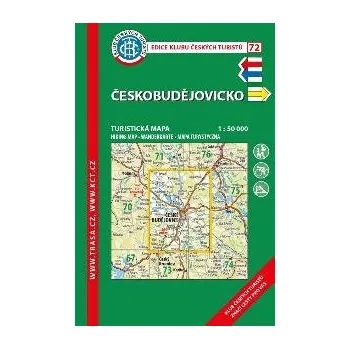 Českobudějovicko - turistická mapa KČT 1:50 000 číslo 72 - 7. vydání 2020 - Klub Českých Turistů