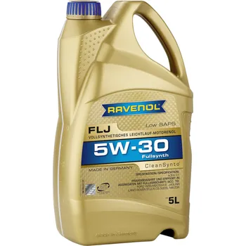 Motorový olej RAVENOL FLJ 5W-30 CleanSynto® 5L (Syntetický motorový olej Ravenol FLJ 5W-30)