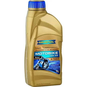 Motorový olej RAVENOL MOTOBIKE 4-T ESTER 10W-50 1L (Syntetický motorový olej Ravenol Motobike 4-T Ester 10W-50)