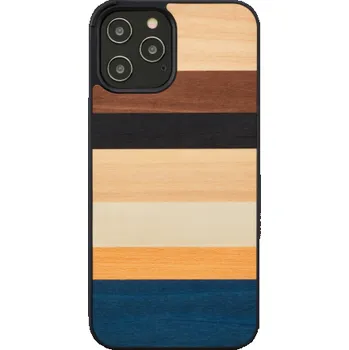 Pouzdro na mobilní telefon Pouzdro MAN&WOOD pro iPhone 12 Pro Max provincie černé