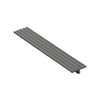 Antivibrační gumová páska | řez – délka 1000 mm (Gumová antivibrační páska | tloušťka 2 mm | šířka 20 mm | délka balení 150 m | uložená na obou stranách v drážkách hliníkového profilu)