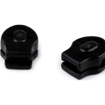 Zip L2657 Jezdec ke spirálovým zipům 3mm na povlečení - Černá