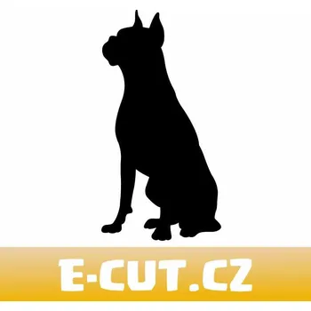 Samolepicí dekorace na vozidlo Samolepka Boxer pes - 7x15