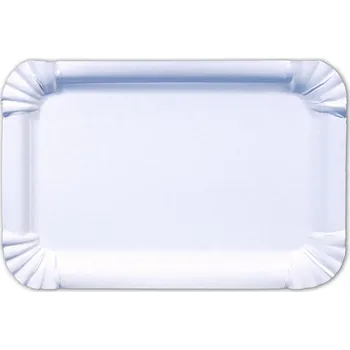 Jednorázové nádobí Gastro obaly Tácek papírový bílý č.4, 13x20cm (min. počet 2000ks)