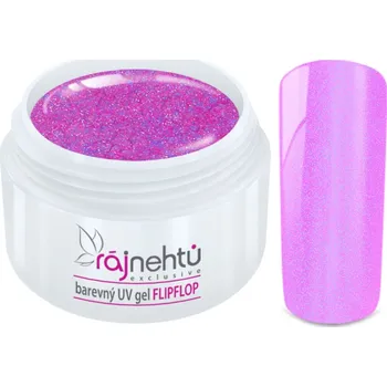Umělé nehty Ráj nehtů Barevný UV gel FLIPFLOP - Pink 5ml
