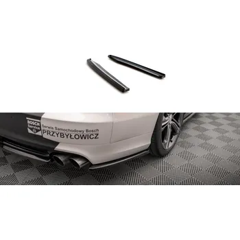Tuning Splittery zadní boční Audi S8 D4 černý lesklý plast