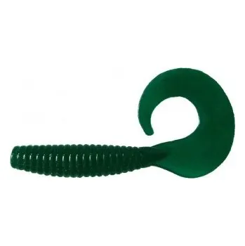 Umělá nástraha Tenki gumová nástraha twister 2,5cm zelena