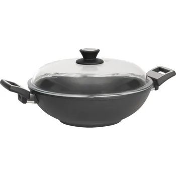 Pánev Profesionální titanová pánev wok SKK Titanium Durit 32 cm Indukce
