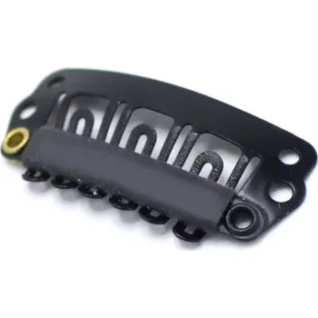 Příčesek Clip in hřebínky 10 ks - černá