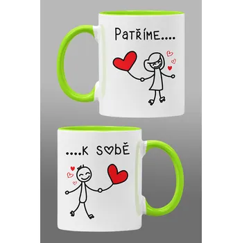 Hrnky pro zamilované Patříme k sobě Barva: Zelená