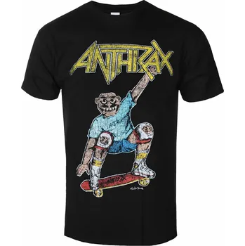 Oblečení a móda Tričko metal pánské Anthrax - Spreading Skater Notman Vintage BL - ROCK OFF - ANTHTEE26MB