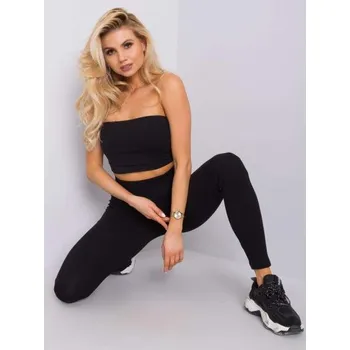 Dámské legíny Dámské legíny žebrované černé