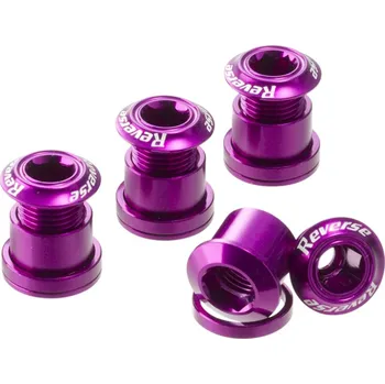 přehazovačka Šrouby do převodníku Reverse Alloy 7 mm, 4 ks Barva: Purple