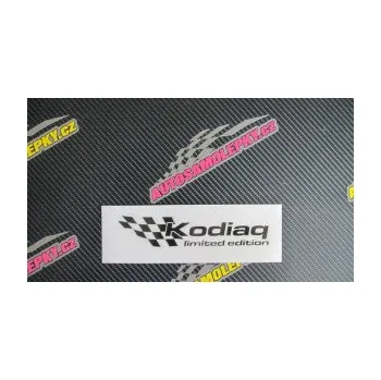 Polep vozidla SAMOLEPKA Kodiaq limited edition levá (10 - červená) NA AUTO, NÁLEPKA, FÓLIE, POLEP, TUNING, VLASTNÍ TEXT, TISK, AUTOSAMOLEPKY.cz, POLEPY, OBRÁZEK, LOGO, SAMOLEPKY