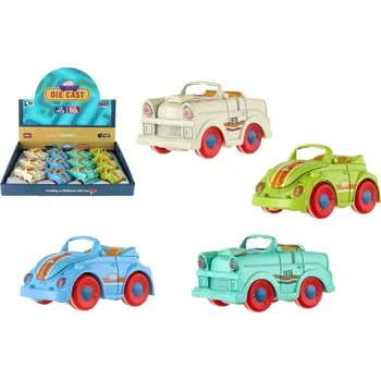 Hračka Auto kovové 8cm 4 druhy na setrvačník