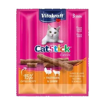 Pamlsek pro kočku Vitakraft Cat pochoutka Stick mini Turkey+lamb 3x6g