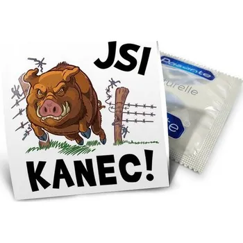 Vtipný kondom Jsi kanec
