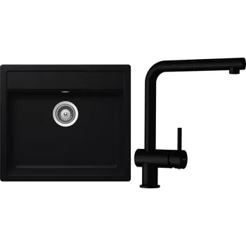 Granitový dřez Set Schock S10-2 (dřez Mono N-100 Puro + baterie Epos.120 Puro)