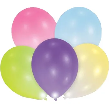 Balónek Nafukovací balónky s LED světlem 12 ks