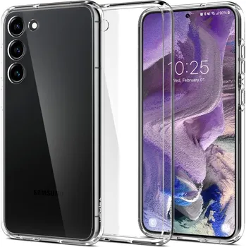 Pouzdro na mobilní telefon Spigen Ultra Hybrid pro Samsung Galaxy S23 Crystal Clear