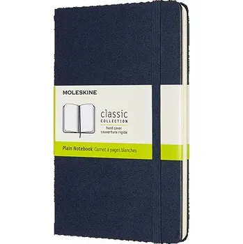 Skicář MOLESKINE tvrdý čistý modrý M