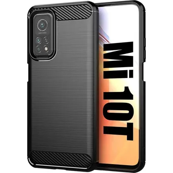 Beweare Ohebný carbon kryt na Xiaomi Mi 10 / Mi 10 Pro - černý