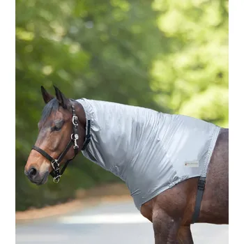 Deka pro koně Chránič krku pro muchaře silver grey Waldhausen Velikost: Cob