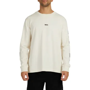 Pánské tričko Tričko RVCA Radio Palms LS unbleached XXL 2023 - Odesíláme do 24 hodin