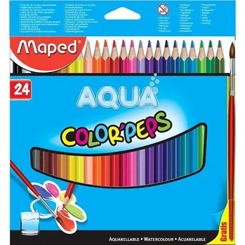 Výtvárné potřeby MAPED Color Peps Aqua, 24 barev