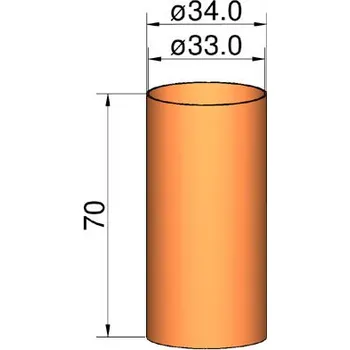 RC model ostatní Klima Spojka 35mm trubek pr. 34mm x 70mm