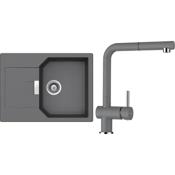 Granitový dřez Set Schock S16-4 (dřez Manhattan D-100S Croma + baterie Epos.120 Croma)