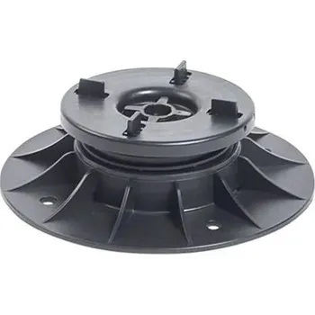 Rektifikační terč pod dlažbu se samonivelační hlavou H 40-56 mm (Nastavitelná výška od 40 mm do 56 mm | vyrovnaní sklonu až do 10% | nosnost 3000 Kg | základna Ø 210 mm | samonivelační hlava Ø 130 mm | spára 4 mm | samonivelační terče doporučujeme aplikov