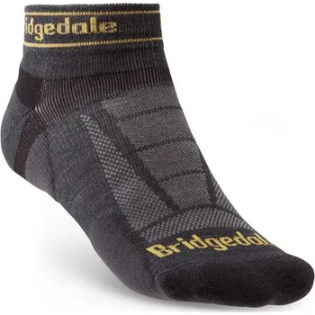 Pánské běžecké ponožky Bridgedale Trail Run Ultra Light T2 Merino Sport Low gunmetal - L (9-11,5) / EU 44-47 / 27-29 cm