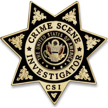 Odznak US Crime Scene Investigator (CSI) - zlatý