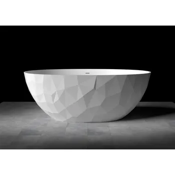 Vana SAT Meda SATME1670 Volně Stojící, Litý Mramor, Bílá 167x82,3 Cm