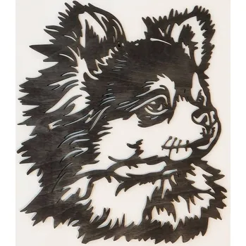 Obraz Čivava obraz hlava Tmavě hnědá lazura