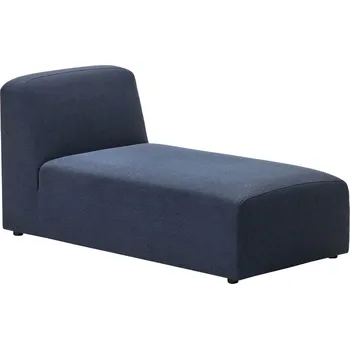 Otoman Tmavě modrá látková lenoška Kave Home Neom 152 cm