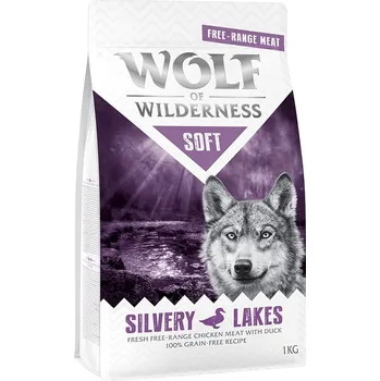 Krmivo pro psa 5x1kg Wolf of Wilderness "Soft - Silvery Lakes" - kuřecí z volného chovu s kachnou