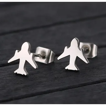 Souprava šperků Pusety letadla chirurgická ocel - Povrchová úprava Bez galvanizace VL 366