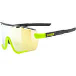 UVEX SPORTSTYLE 236, aqua black matt/mirror blue Barva: Black Lime Mat – MIRROR YELLOW (kat. 2)