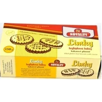 LIMKY DIETNÍ sušenek KAKAOVÉ bezlepkové, plněné 150 g