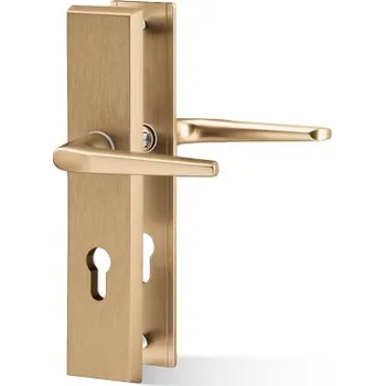 Dveřní kování ACT servis - Atlas Provedení: PZ (klika/klika), Povrch: F4 - bronzový elox, Rozteč: 92 mm