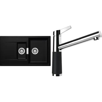 Granitový dřez Set Schock S8-4 (dřez Mono D-150 Magma + baterie SC-510 Magma)