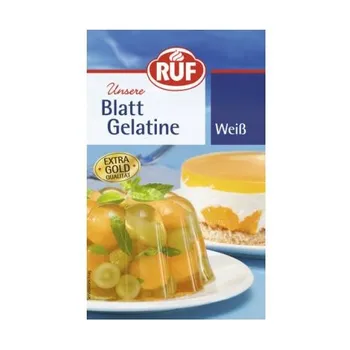 RUF Plátková čirá želatina 12 ks