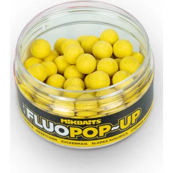 Boilies Mikbaits - Plovoucí Fluo mini boilie 100ml, 10mm - Sladká Kukuřice
